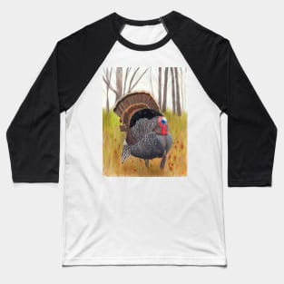 Wild Turkey Strut Baseball T-Shirt